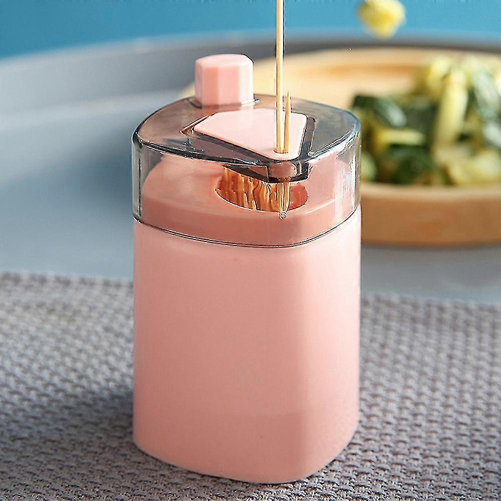 Toothpick Jar Storage Box Press Type Automatic Toothpick Dispenser Banmo