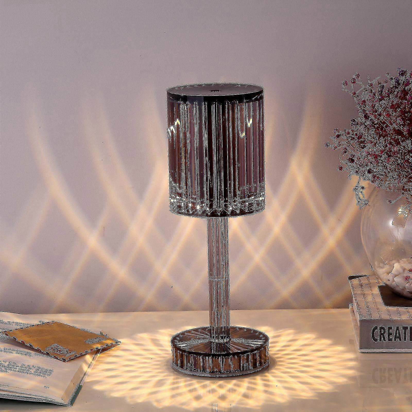 Touching Control Gatsby Crystal Lamp,9.6inch Crystal Cordless Table Lamp With Touch Control & Usb Port High Quality