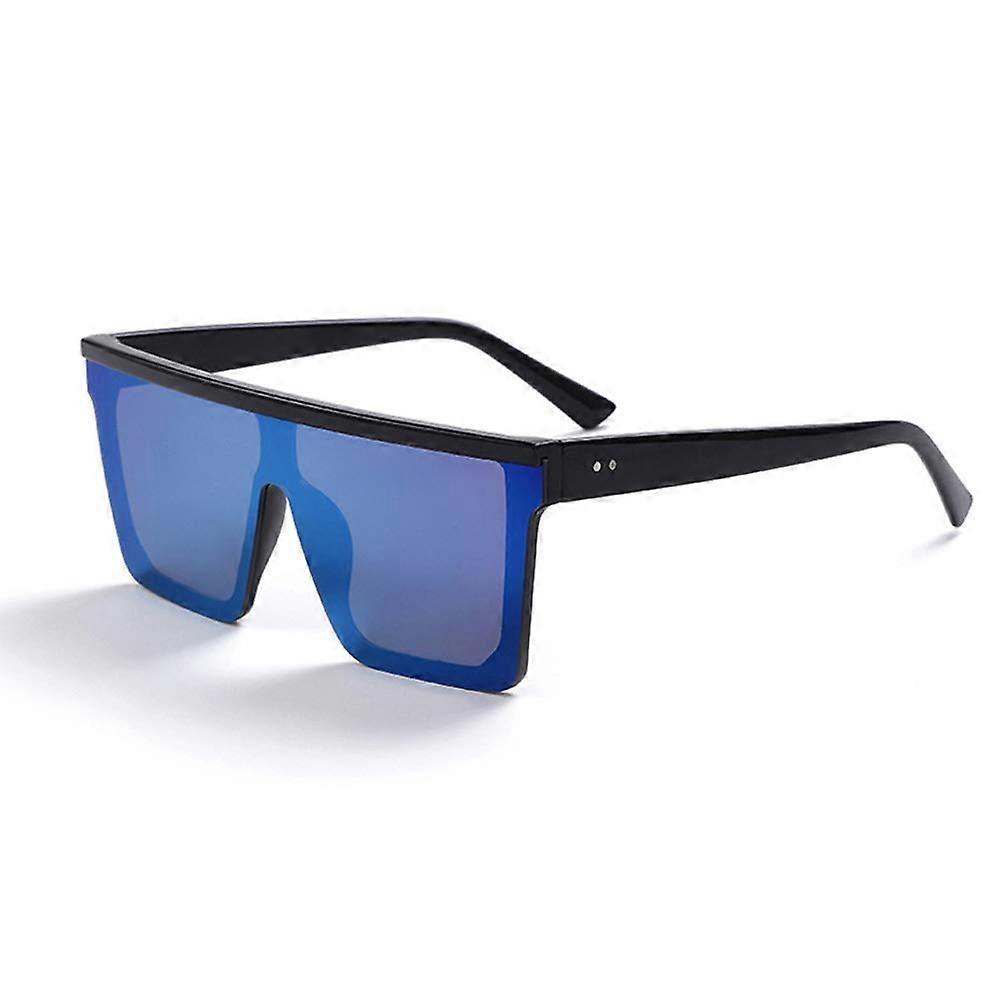 Square Oversized Sunglasses for Women Men Fashion Flat Top Big Frame Shades Sunglasses retro