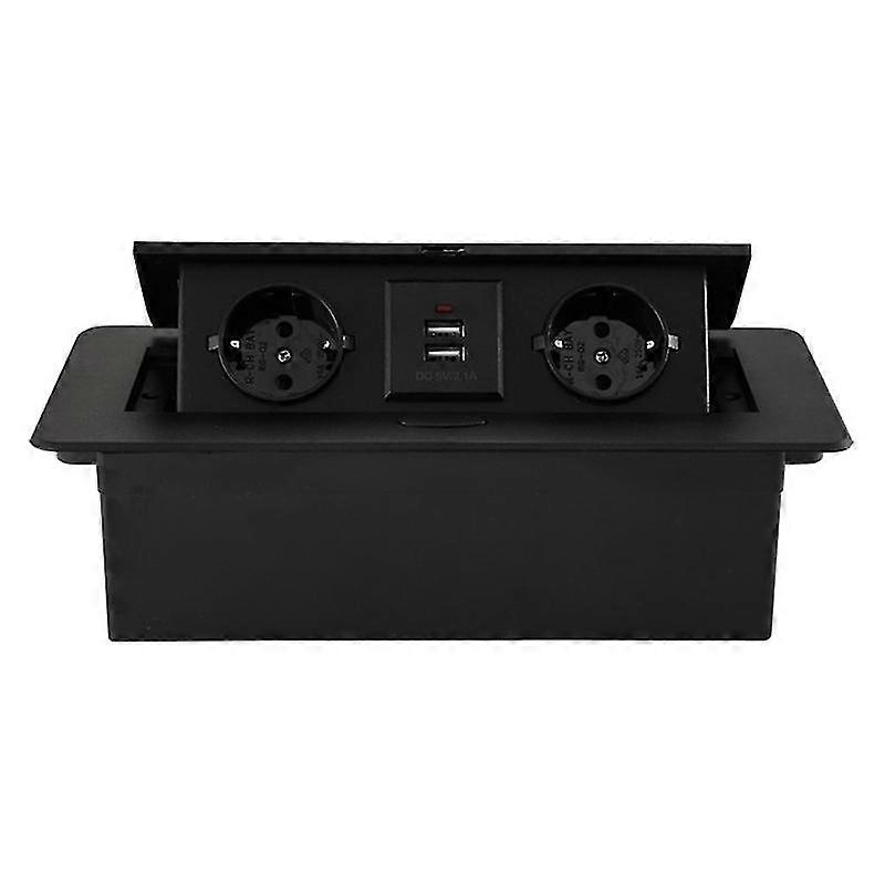 Tischsteckdose Steckdosenmodul Kombination Strom 2 Steckdose Haushalt