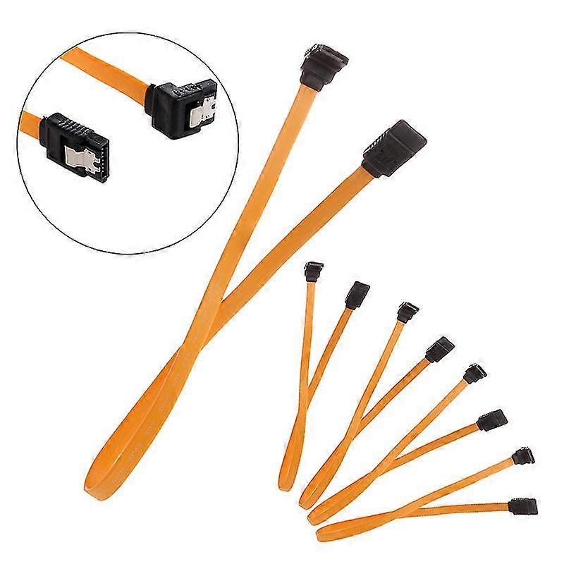 5 Pcs Right Angle Female Data Cable For Raid Data Hdd Hard Drive Signal Cable