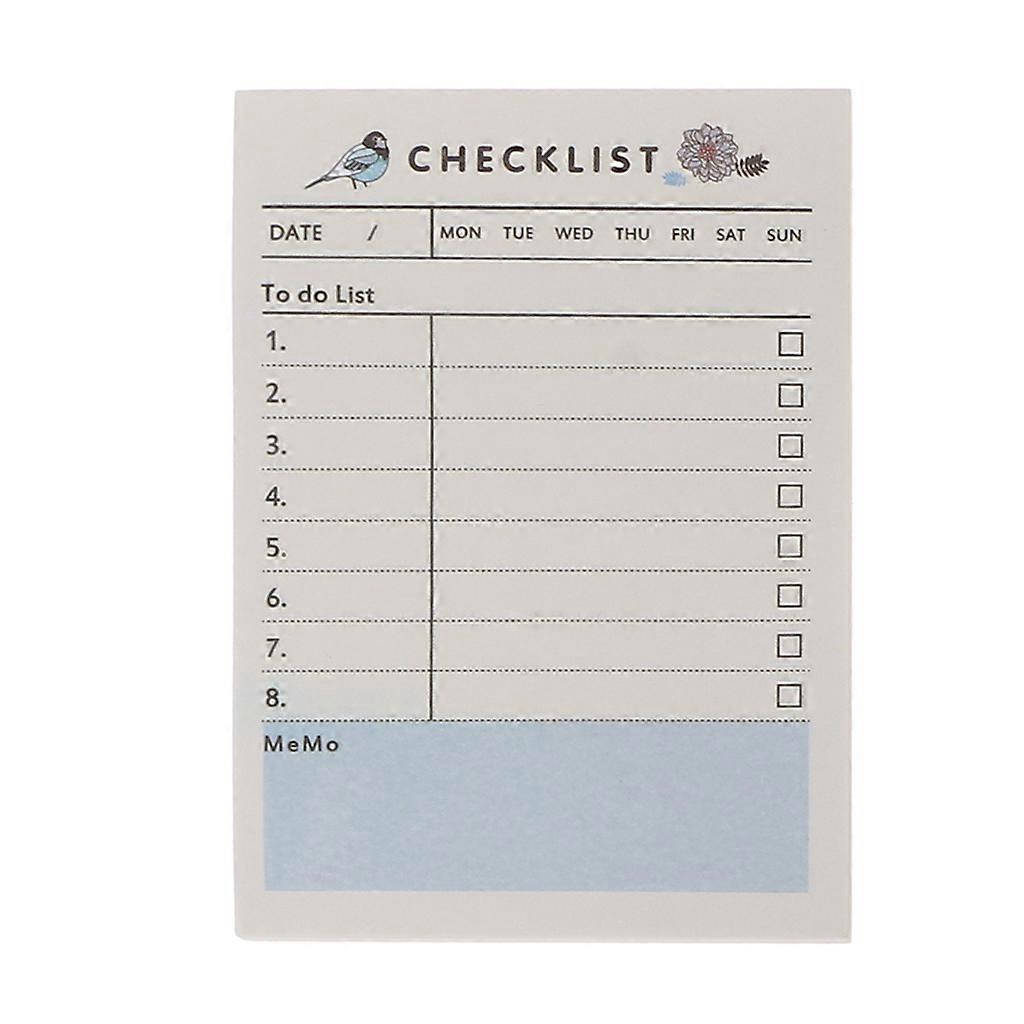 Self-adhesive To-do-list Pad Reminder on TV Fridge Computer Laptop Notebook