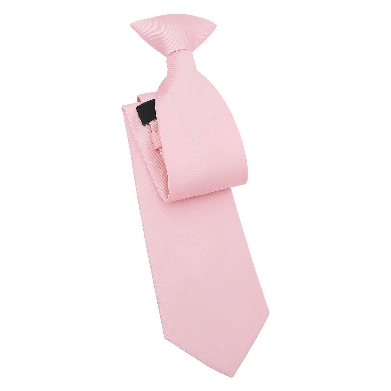 Rose Quartz Plain Twill Clip On Tie
