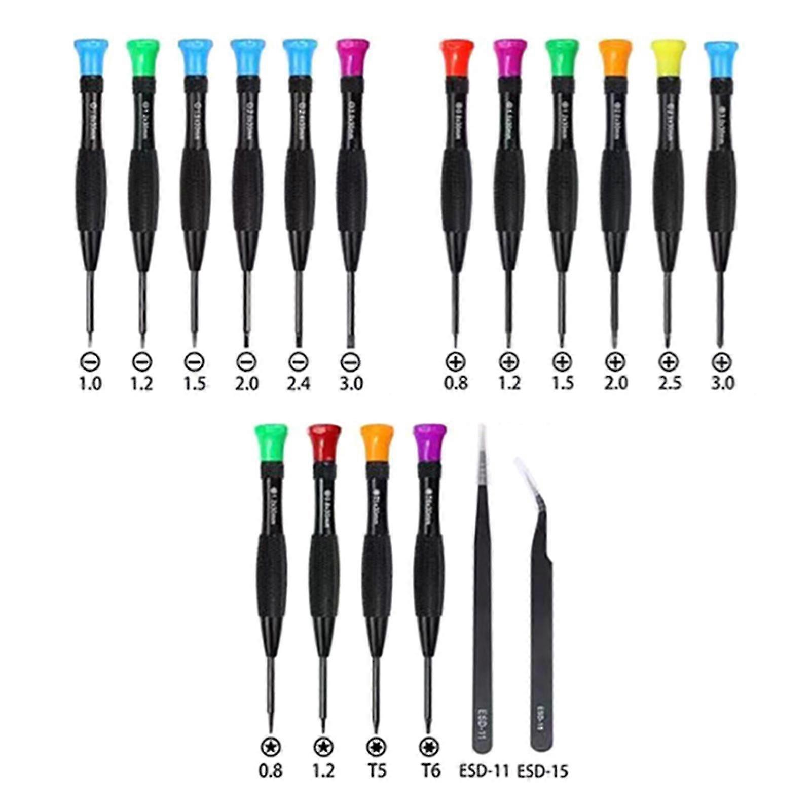 Screwdriver Set With Fish Pattern Handle Magnetic Small Screwdriver Kit 18 Pcs