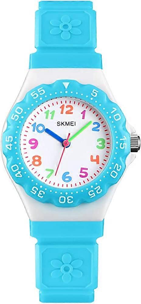 Barnklocka Vattentät Söt Tecknad Analog Flickor Pojkar Armbandsur För Litet Barn Tid Lärare För Barn 3-10 år