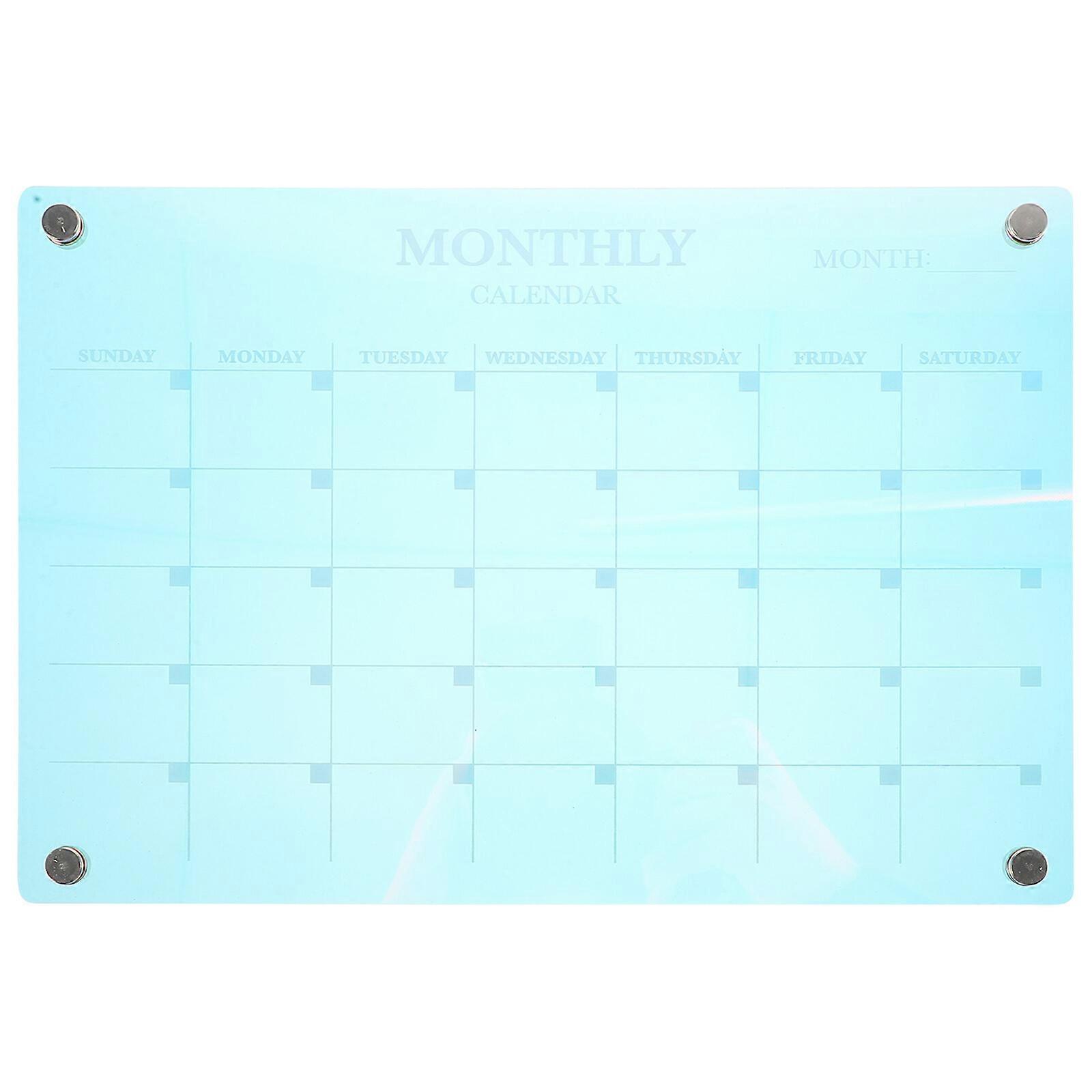 1 Set of Acrylic Planner Board Monthly Planner Calendar To Do List Board for Kitchen Planning Board