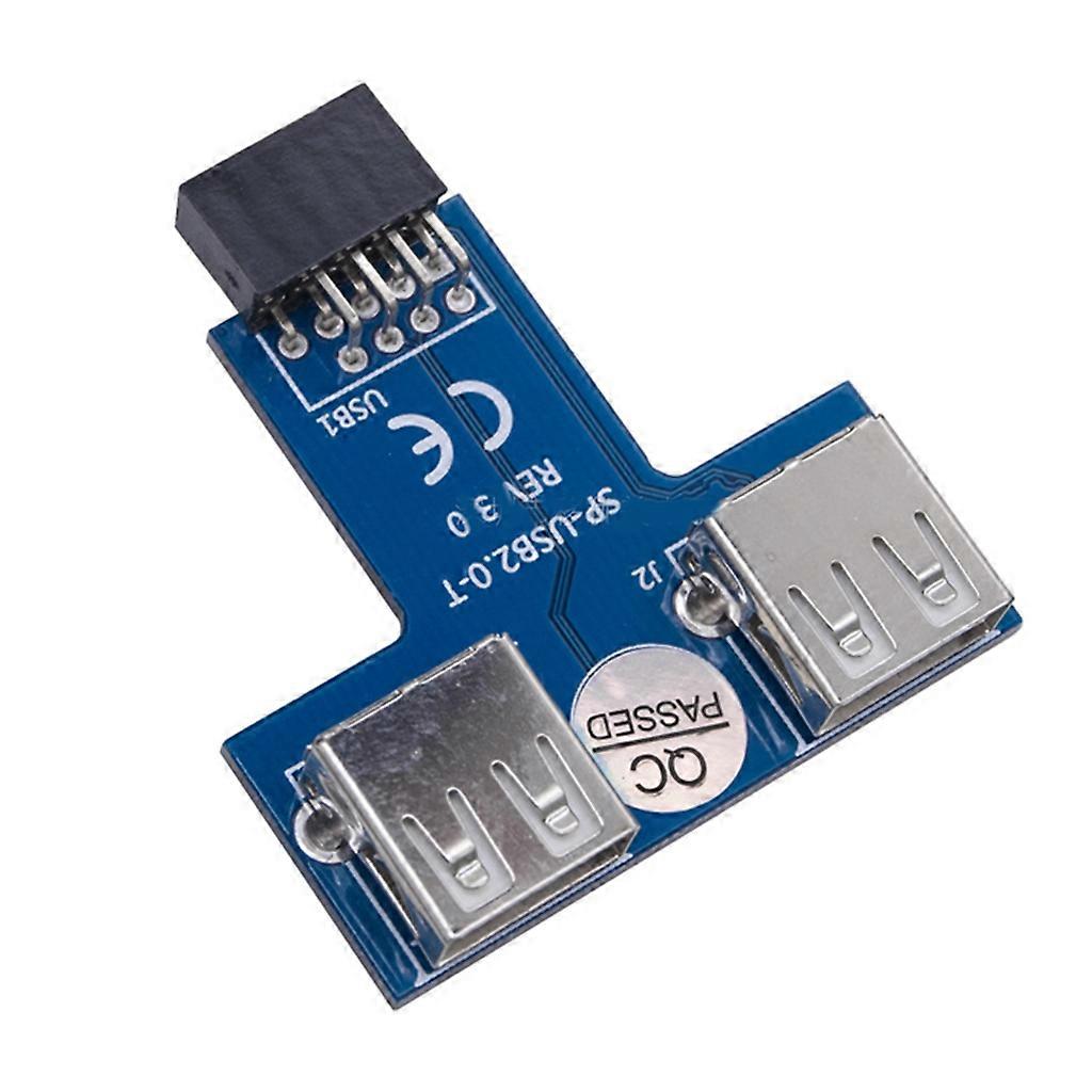 USB Hub USB Splitter USB2.0 9Pin - Çift USB 2.0 Hub Adaptörü Anakart