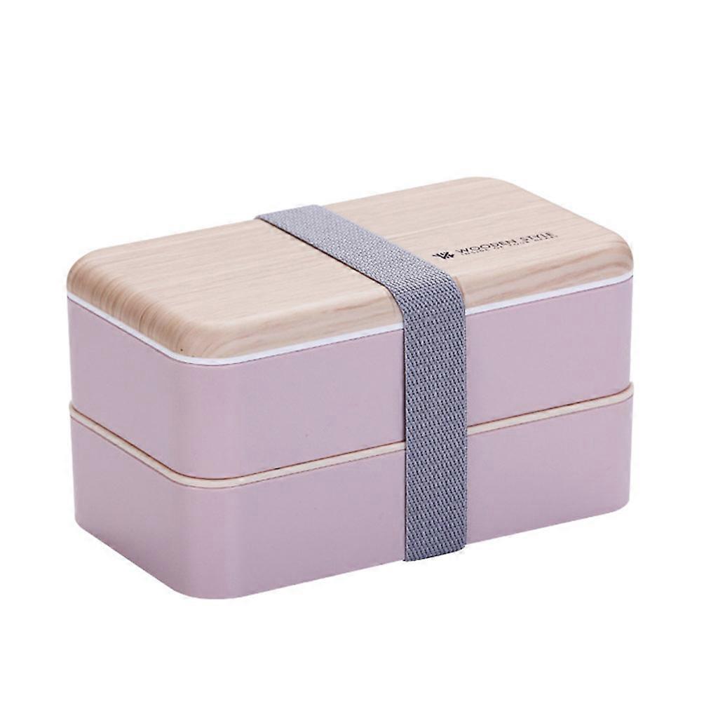 Double-layer Separation Plastic Lunch Box with Distributed Tableware