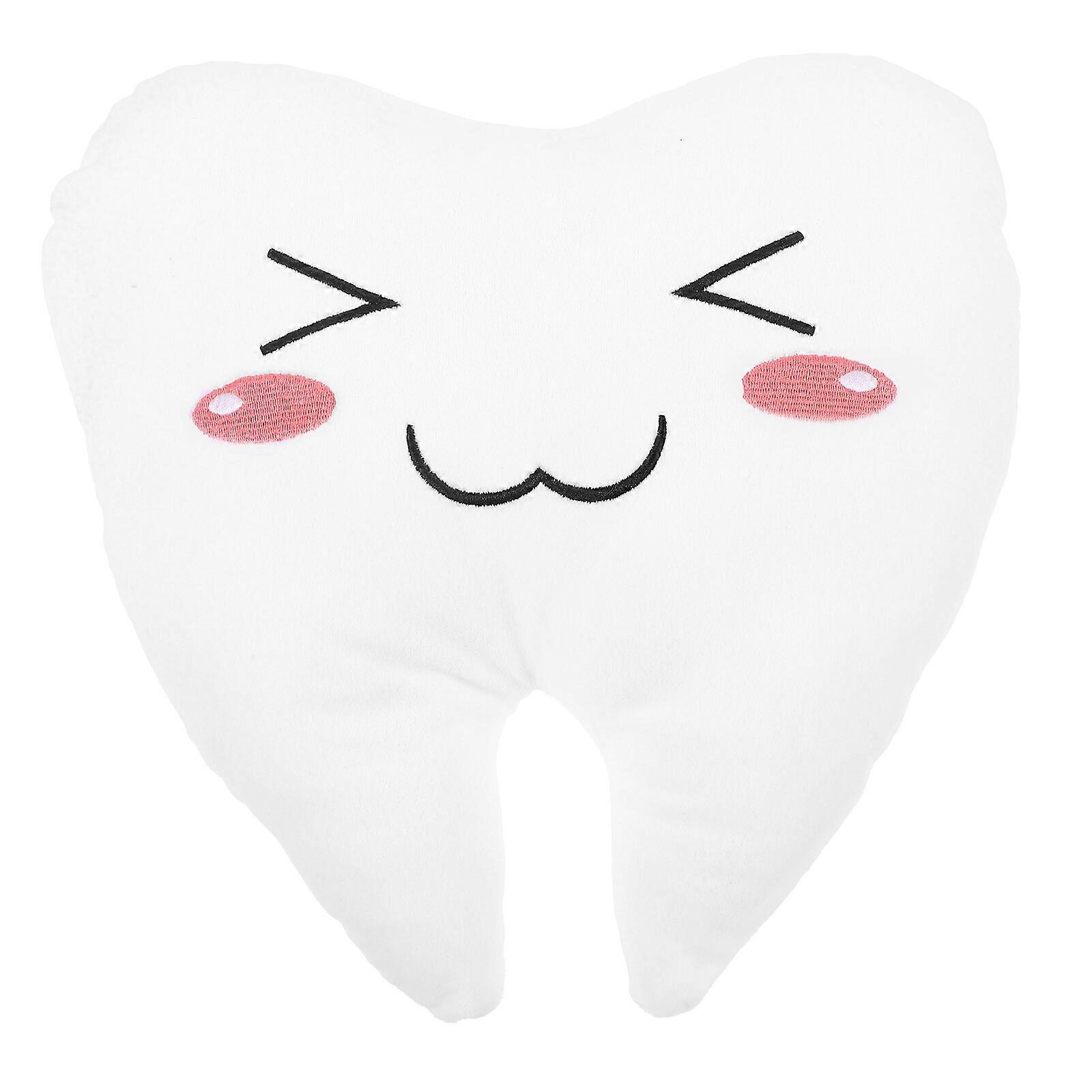 Tooth Hugging Pillow Tooth Shape Cotton Toy Throw Pillow Decorative Pillow