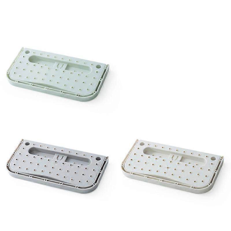Hole-free bathroom shoe rack foldable wall-mounted shoe rack 4 pieces (random color)(4-D-1)