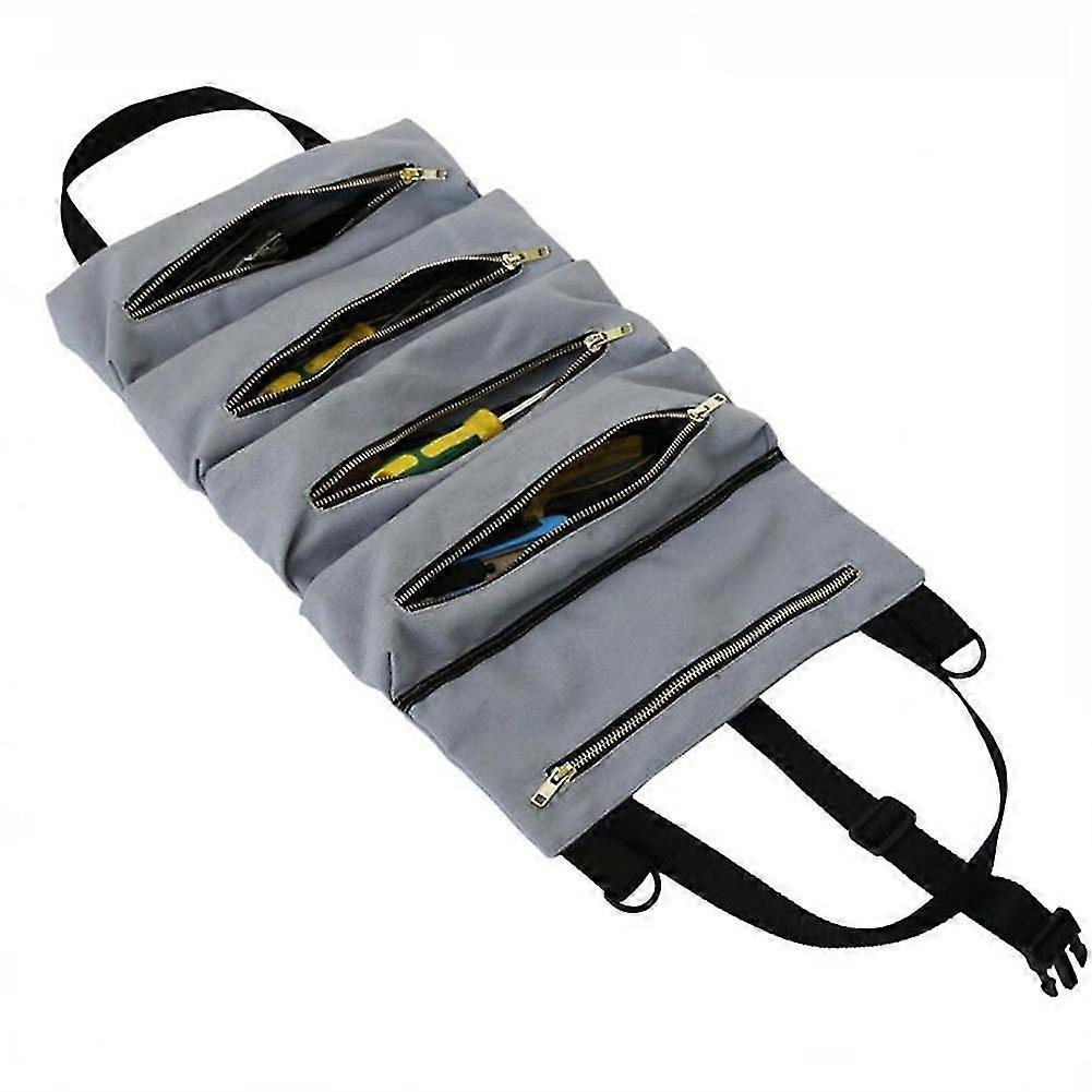 Roll Tool Roll Multi-Purpose Tool Roll Up Bag Wrench Roll Pouch Hanging Tool Storage Bag