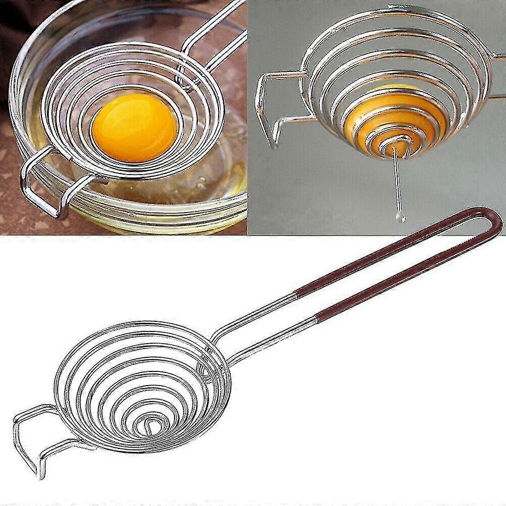 Stainless Steel Eggs Yolk Separator Eggs Whites Liquid Eggs Splitter Kitchen Tool