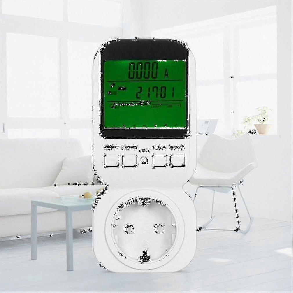 High Accuracy Power Energy Meter Socket Lcd Display Overload Alarm Ts-8000