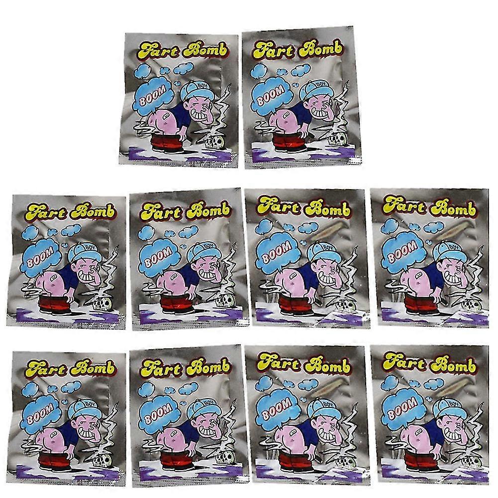 10Pcs μεγάλη βόμβα δυσάρεστη δύσοσμη κλανιά τσάντες φάρσα αστείο τέχνασμα κόμμα πλήρωσης αστεία gags