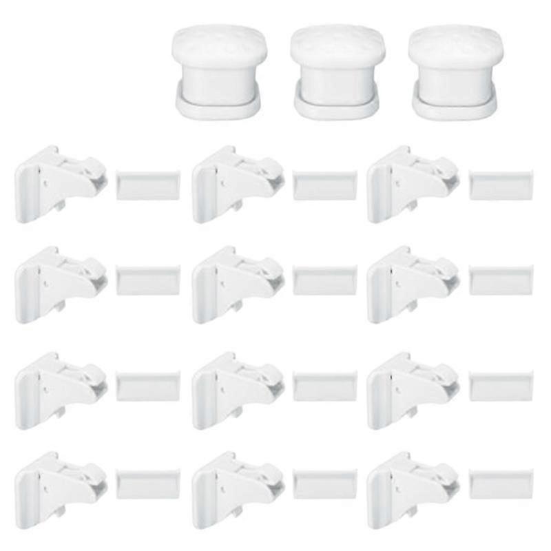 30 Pcs Magnetic Cabinet Drawer Cupboard Lock Kids Child Proof Kit