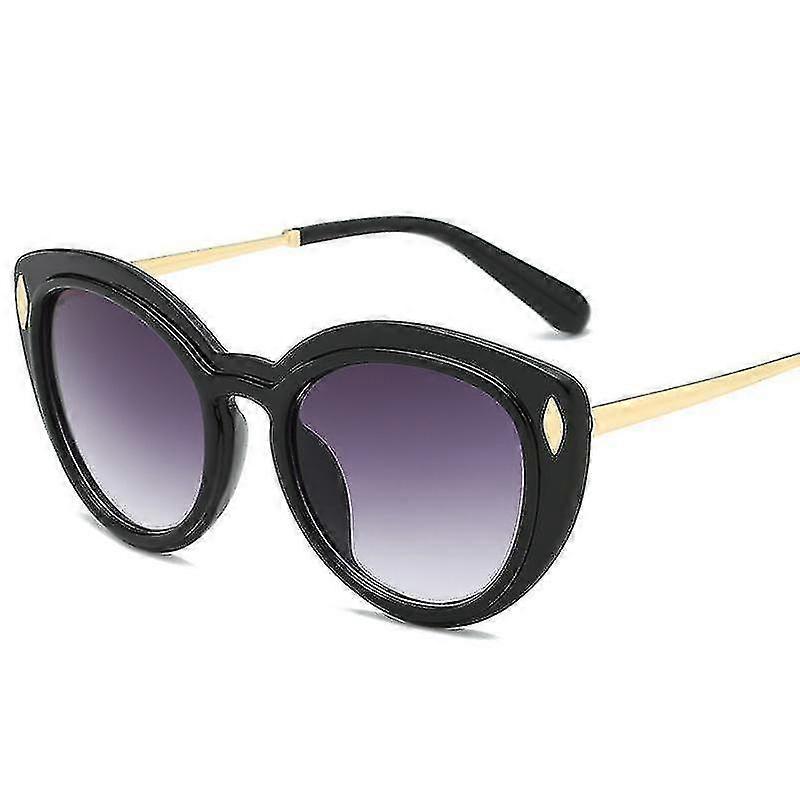 cateye sunglasses classic square y1026 gray)unisex