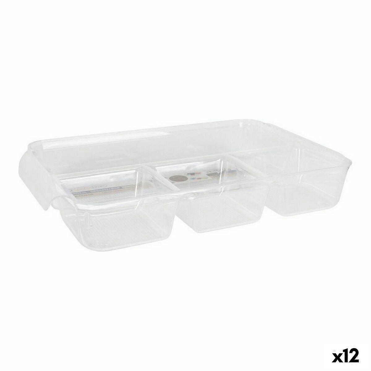 Multi-Purpose Organiser Confortime Transparent 37,5 x 23,5 x 5, cm (12 Units)