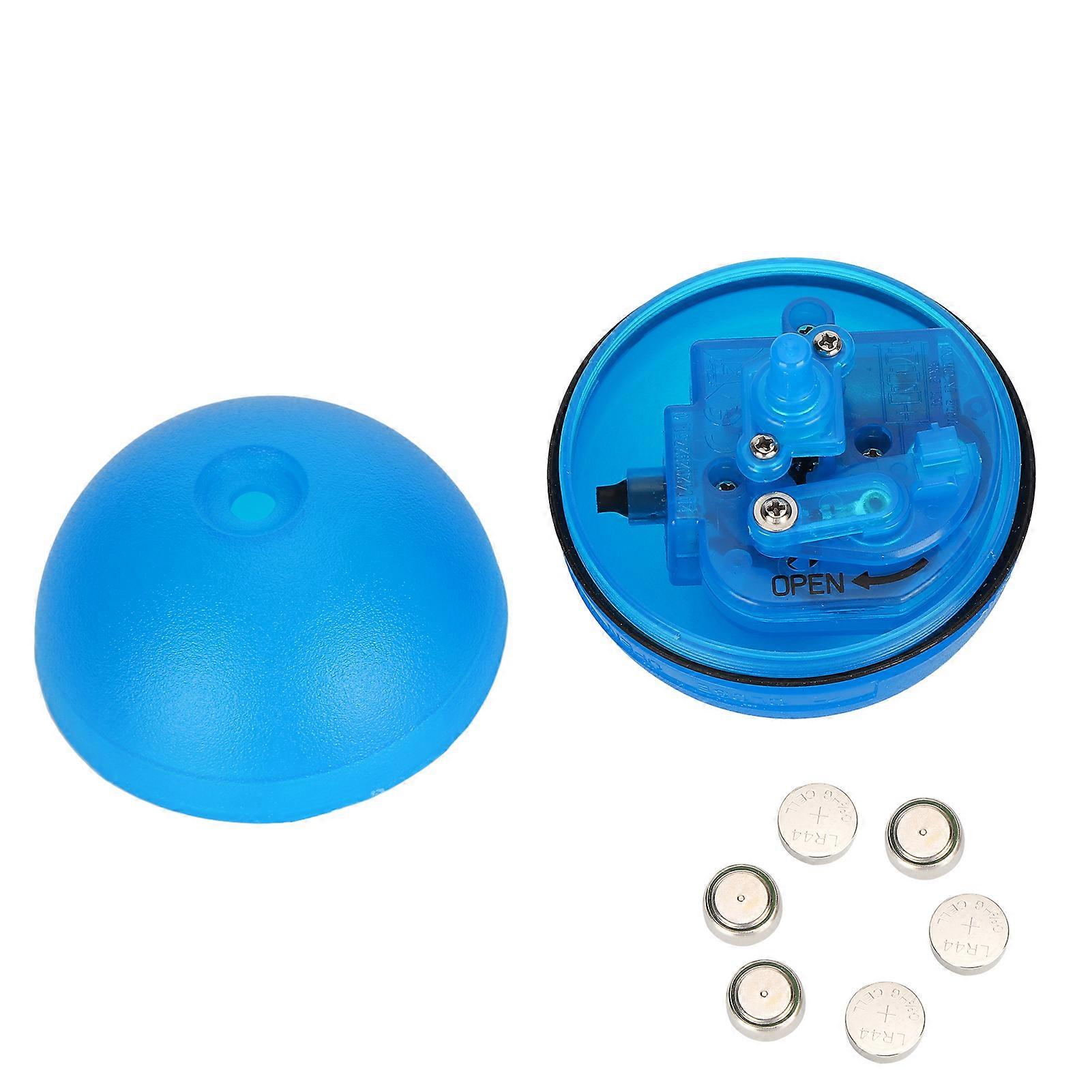 Cat 360 Degree Self Rotating Ball Toy Automatic Rolling Interactive Playing Toy BallsBattery Type Blue