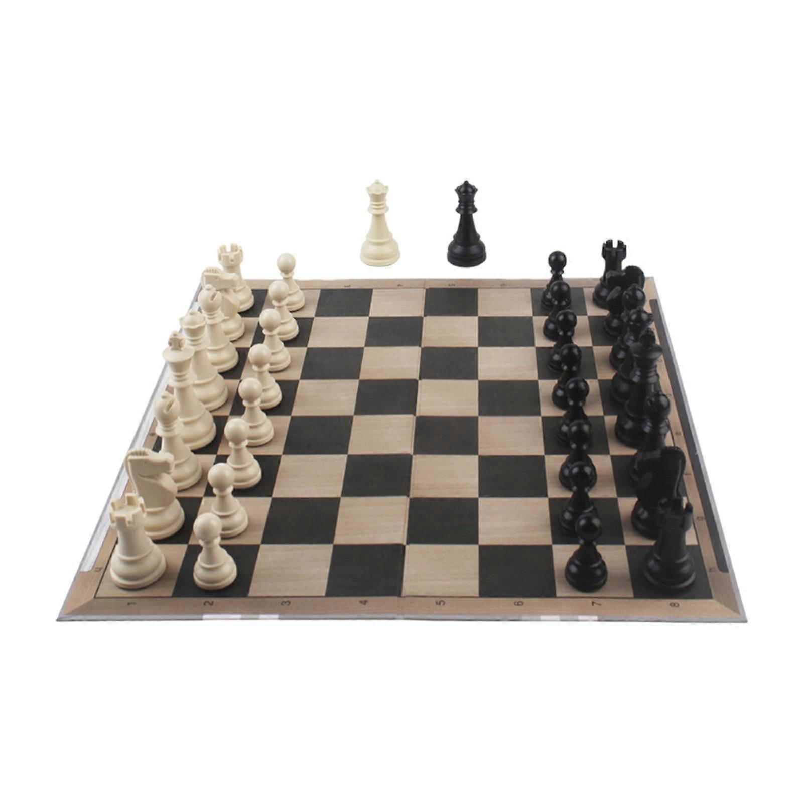 Chess Game Set Gift International Chess Game for Beginners Children Students White