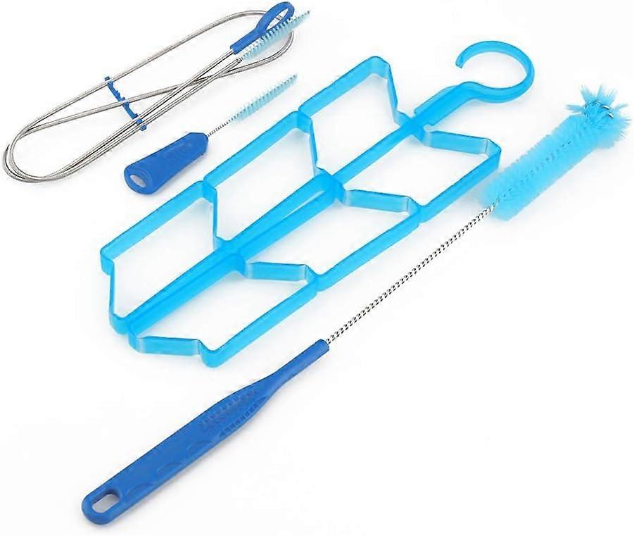Hydration Bladder Cleaning Kit with 4 in 1 Tube Brushes and Drying Rack for Water Reservoirs and Systems Compatible with CamelBak