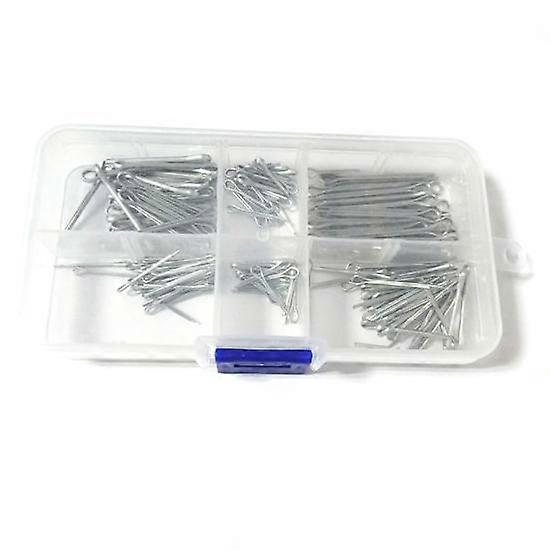 175Pcs Galvanized Zinc Alloy Split Cotter Pins Fixing Set Assortment Kits Tool