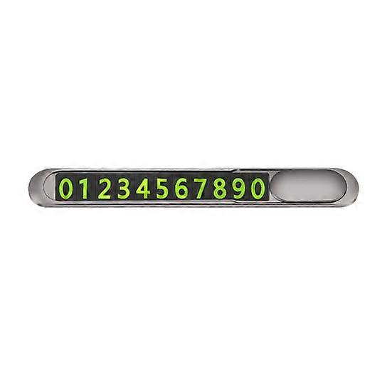 Temporary Parking Number Plate Phone Number Card Glowing Sign with Number Magnetic Stickers Easy Installation Phone Number Plate for Car Park