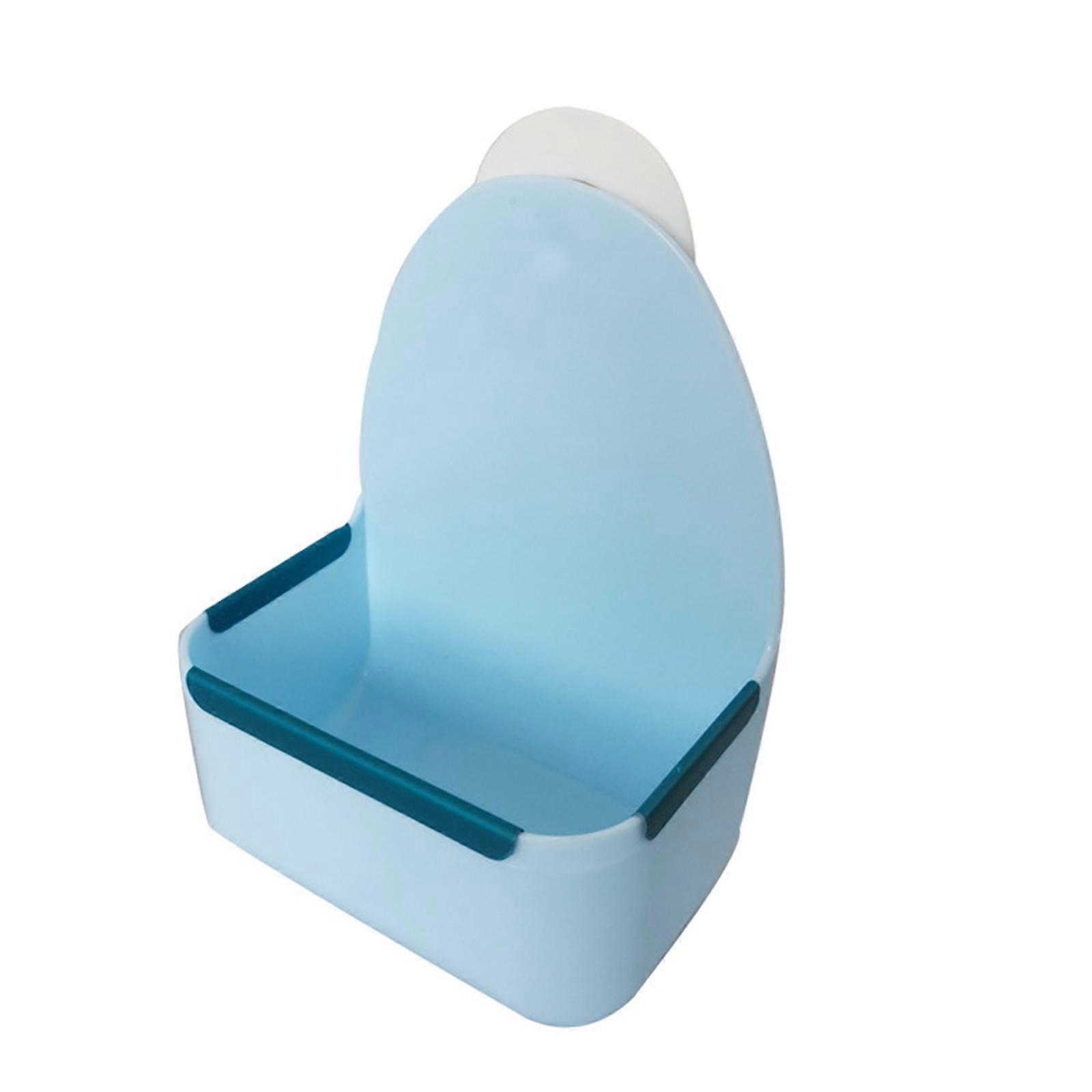 Rabbits Feeder Bunny Guinea Pigs Hays Feeder for Hays and Food Feeder Plastics Feeding Bowl Manger Rack for Chinchilla blue
