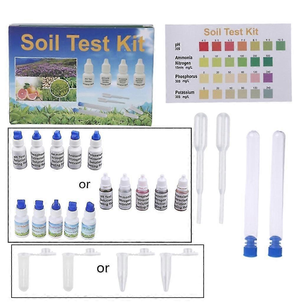 Solution d’analyse du pH du sol Phosphore N1 Nitrate P1 Potassium K1 K2 Kit d’extraction