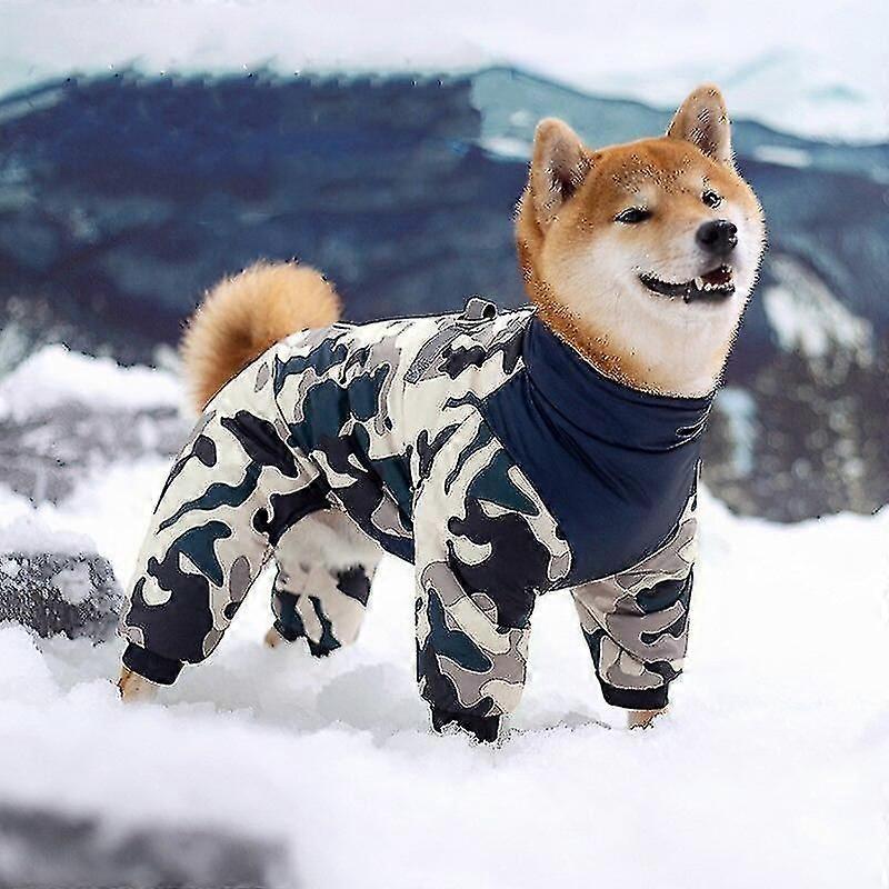 Winter Warm Thicken Pet Dog Jacket Waterproof Dog Clothes For Small Medium Dogs Puppy Coat Chihuahua French Bulldog Pug Clothing 1 Navy Blue
