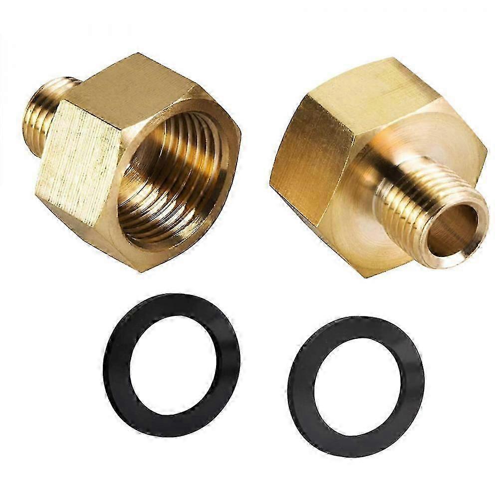 Camping komfyr gassadapter 1/2 tommers kvinne x 1/4 tommers mannlig tråd gassslangeadapter gasskomfyr camping komfyradapter 2 stk RVQ