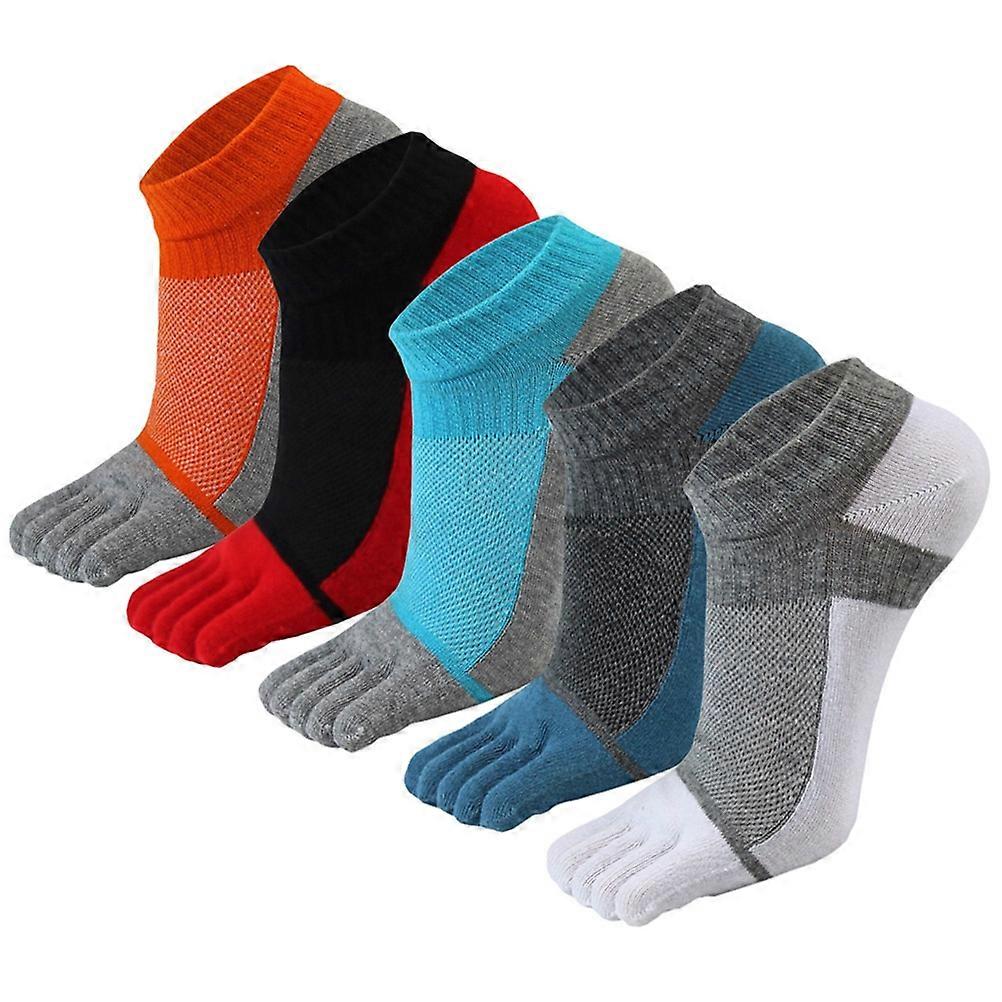 5 Pairs Men's Breathable Toe Socks for Running
