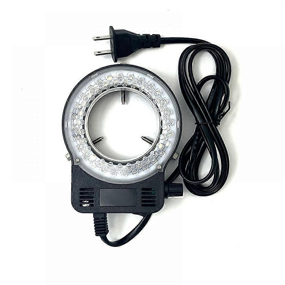 Microscope Lamp Single Cylinder Binocular Stereo Microscope Ring Lamp Integrated Led Brightness Adjustable Center Spotlight Black