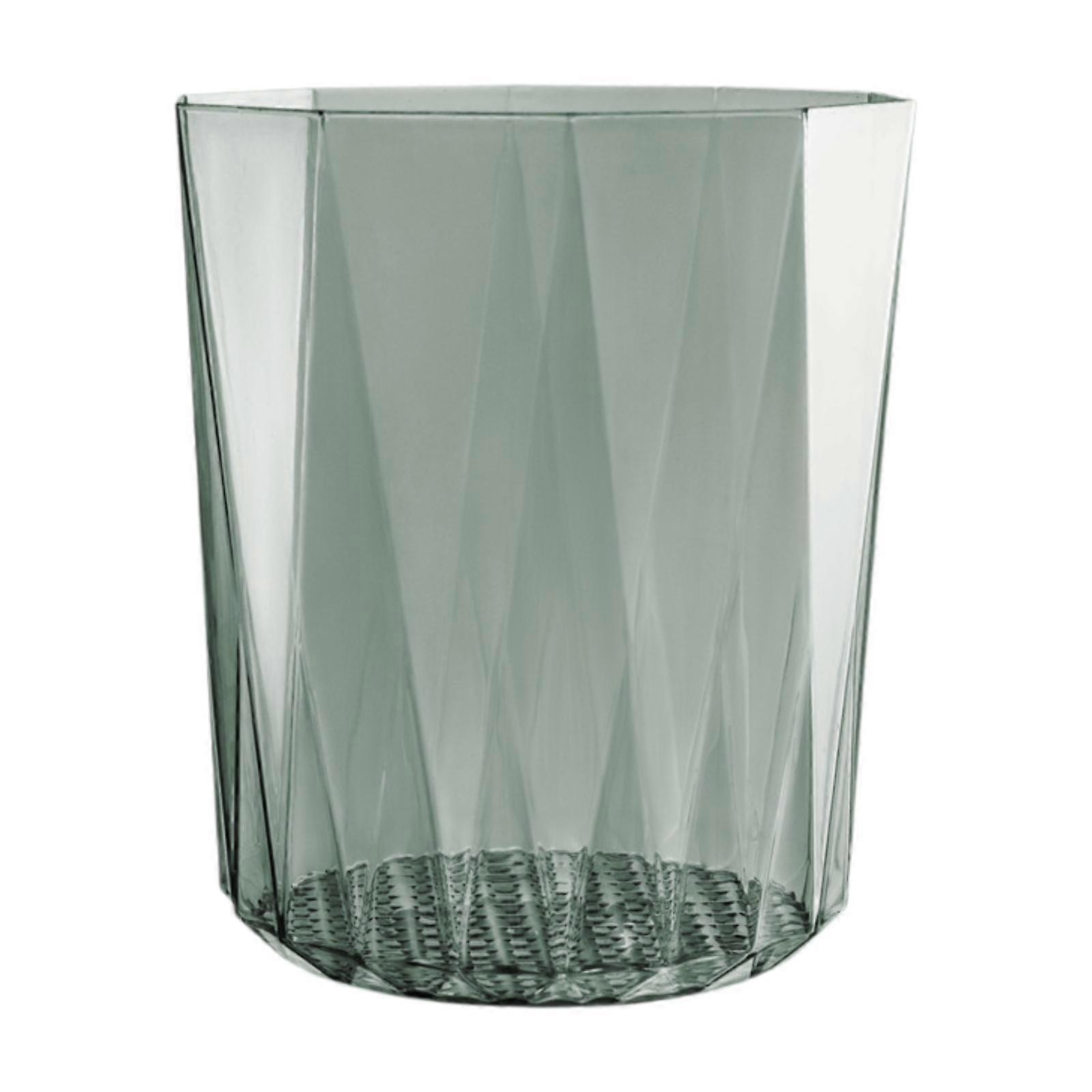Open Top Transparent Trash Can Waste Can 10 L Capacity Dustbin Trendy Trash