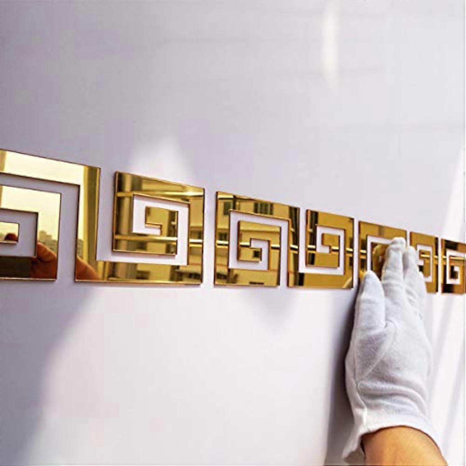 Acrylic Mirror Wall Stickers Set of 5 for Home Decoration, Self-Adhesive, Modern Design, 3D Effect, Easy to Install