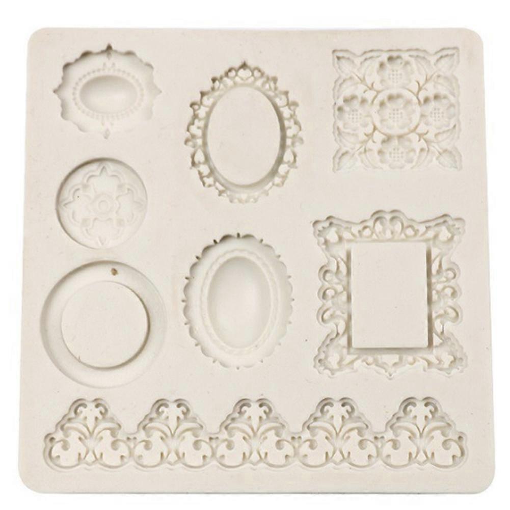 Silicone Cake Mold Vintage Flower Pattern 3D Baking Mold for Pudding Desserts and Soap Making Tool, Non-Stick, Easy to Clean