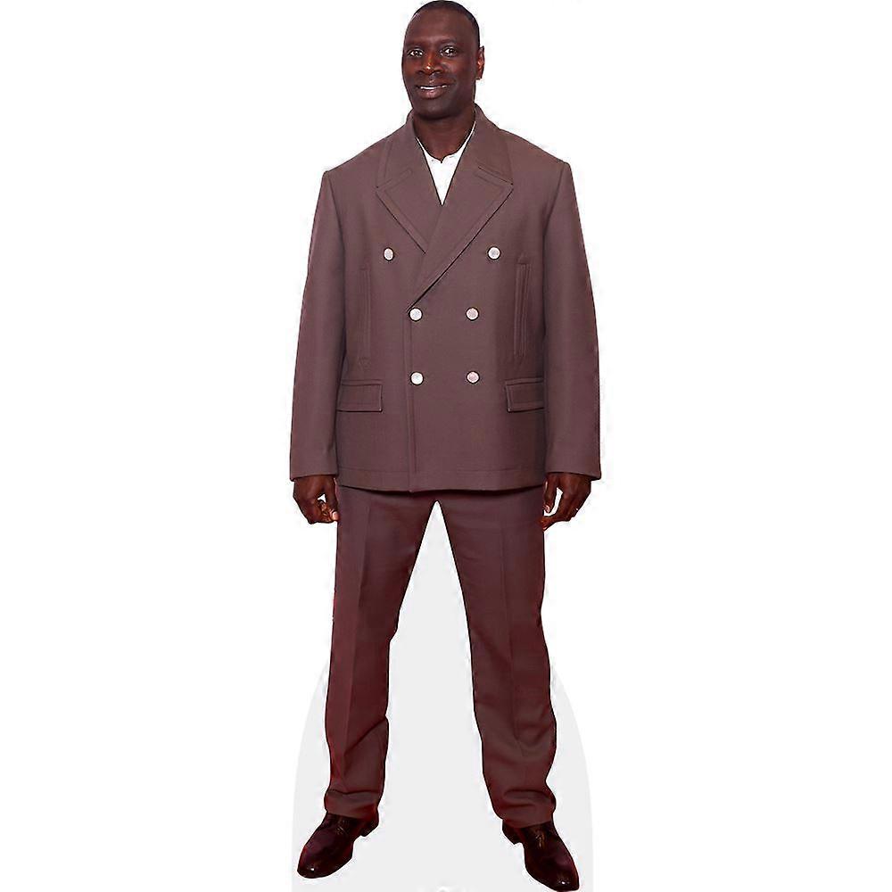 Omar Sy (Brown Suit) Cardboard Cutout (lifesize OR mini size). Standee. Stand Up.