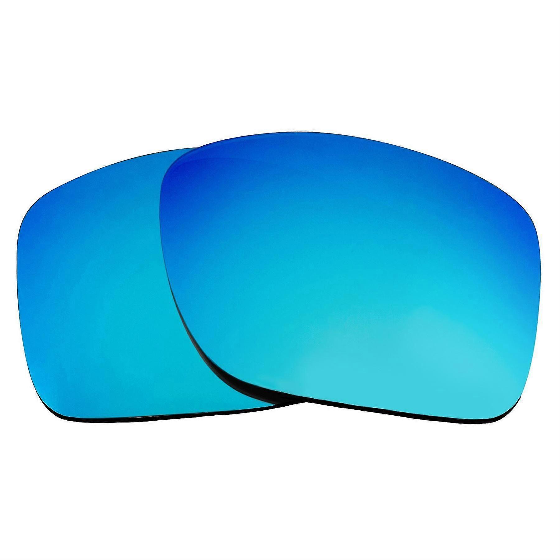 Seek Optics Replacement Lenses for Oakley Break Point - Artic Blue Mirror Non-Polarized
