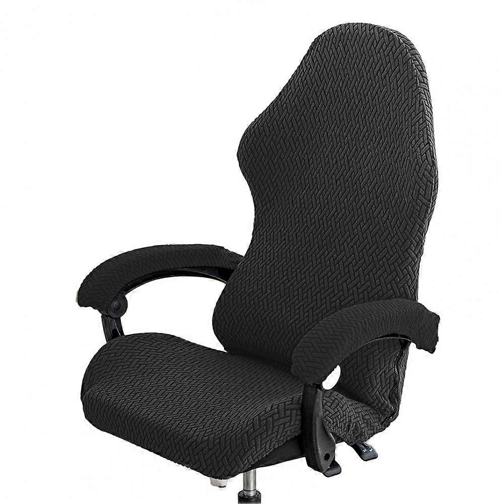 Zipper Chair Cover Thickened Elastic Gaming Chair Cover with Zipper Closure Protection for Computer Office Seat Wear-resistant