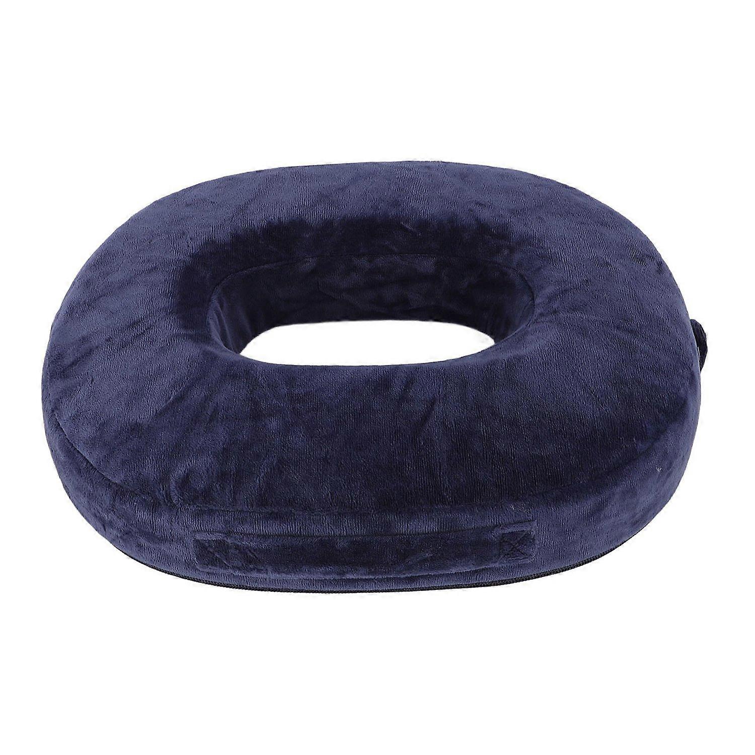 Oval Seat Cushion Non Slip Bottom Memory Foam Donut Pillow for Car and Office Chair