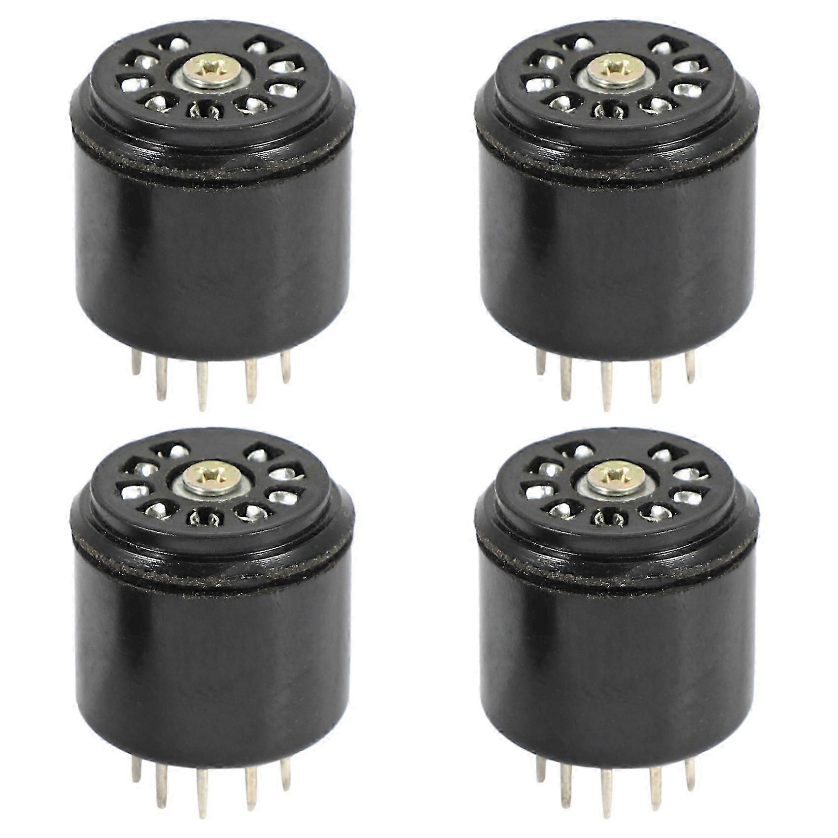 4x 9Pin βακελίτης κενή βάση προφύλαξης υποδοχών σωλήνων για ενισχυτές 12AX7 12AU7 ECC82 ECC83, 4 PC js