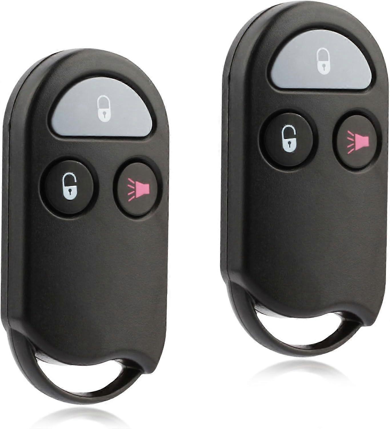 2X Accesso senza chiave Controllo remoto del portachiavi dell'auto Blocco a 3 pulsanti Sblocco Panico