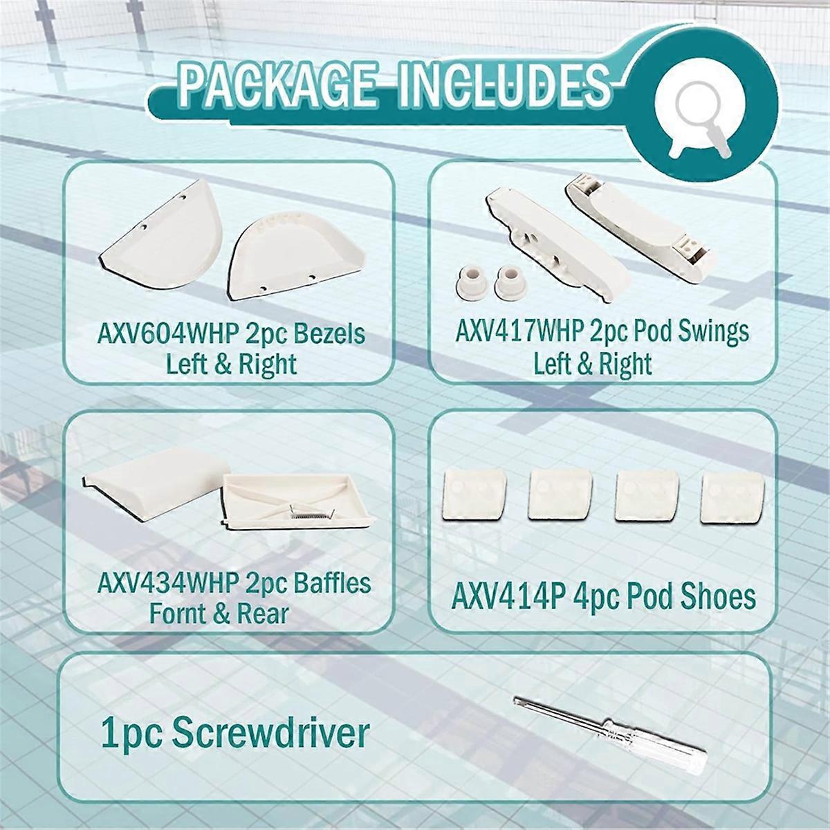 thumbnail image 2 of AXV417WHP Pool Cleaner Kit Compatible With Hayward Navigator And Ultra Pool Vacuums 2 of 6