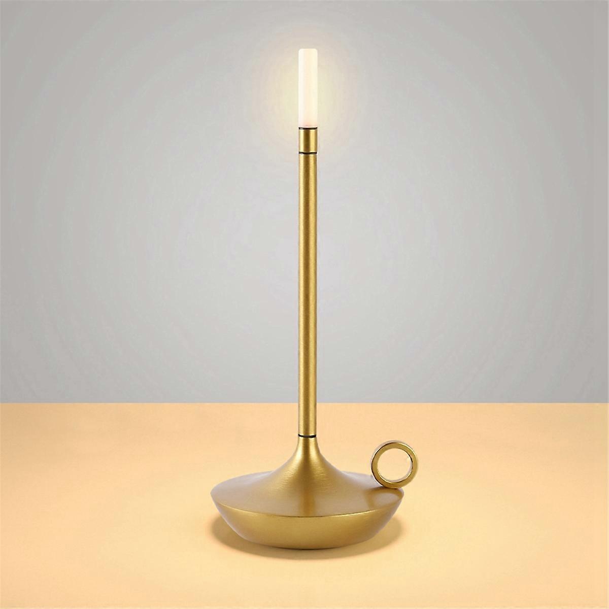 Aladdin Candlelight Table Lamp Rechargeable Warm Light Candle Lamp Dinner Atmosphere Table Lamp Blac