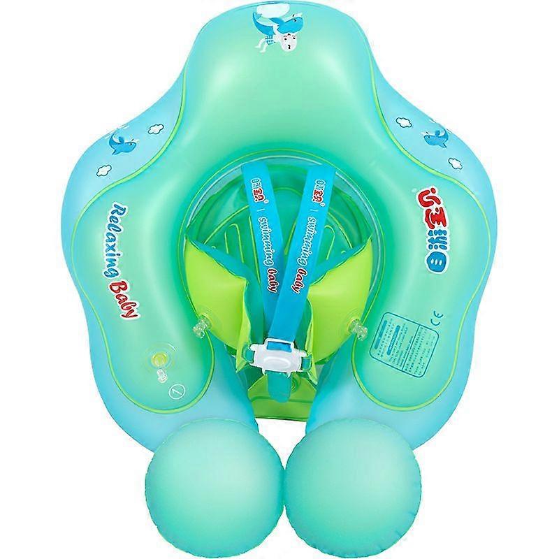 Swimming Float, Learn to Swim Inflatable Trainer - Adjustable Inflatable Pool Float, Swimming Ring (includes an air pump) (3-12 Months,Blue)