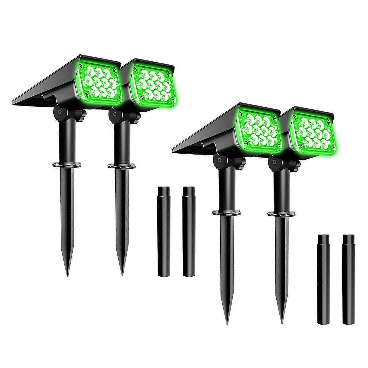 4PCS Solar LED Light Super Bright Green Lawn Light