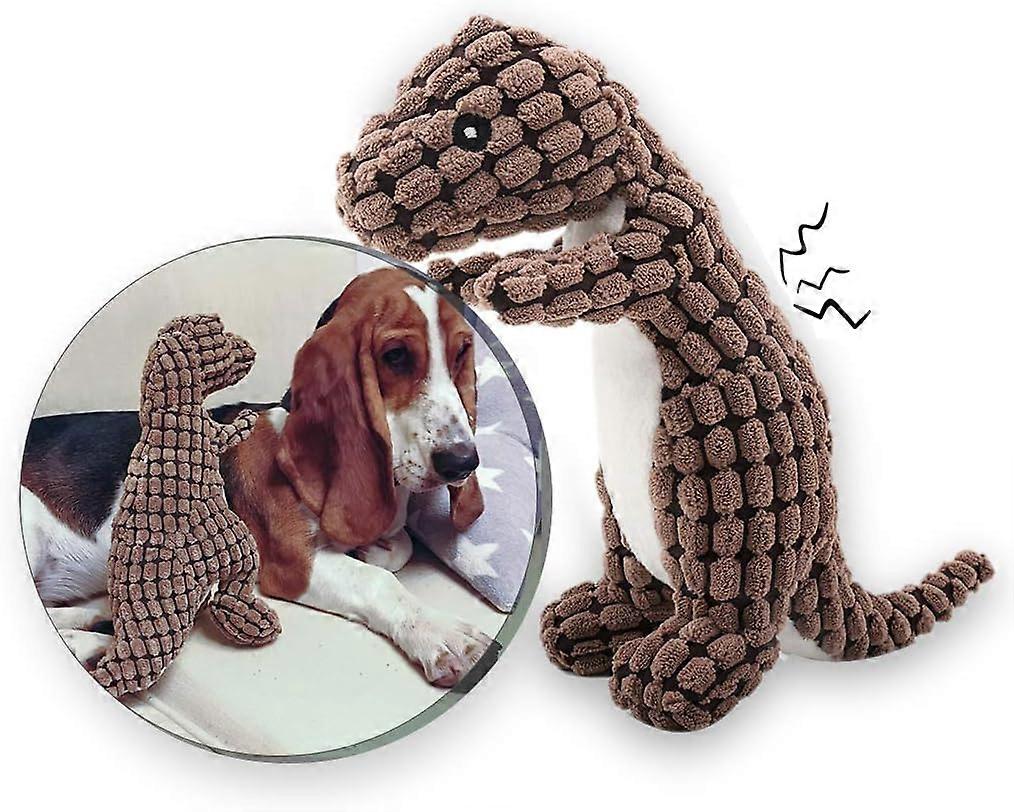 Plush Toy, Dinosaur Pattern, Bite Resistant, Squeaky Dog Toy
