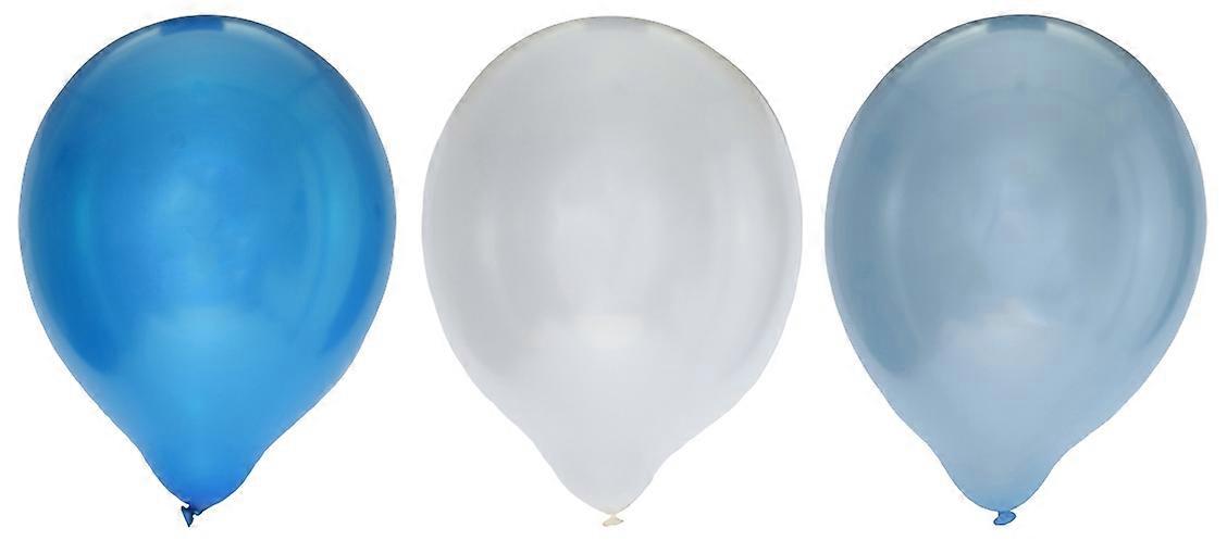 Ballong Metallic Blå 8-pack Latex