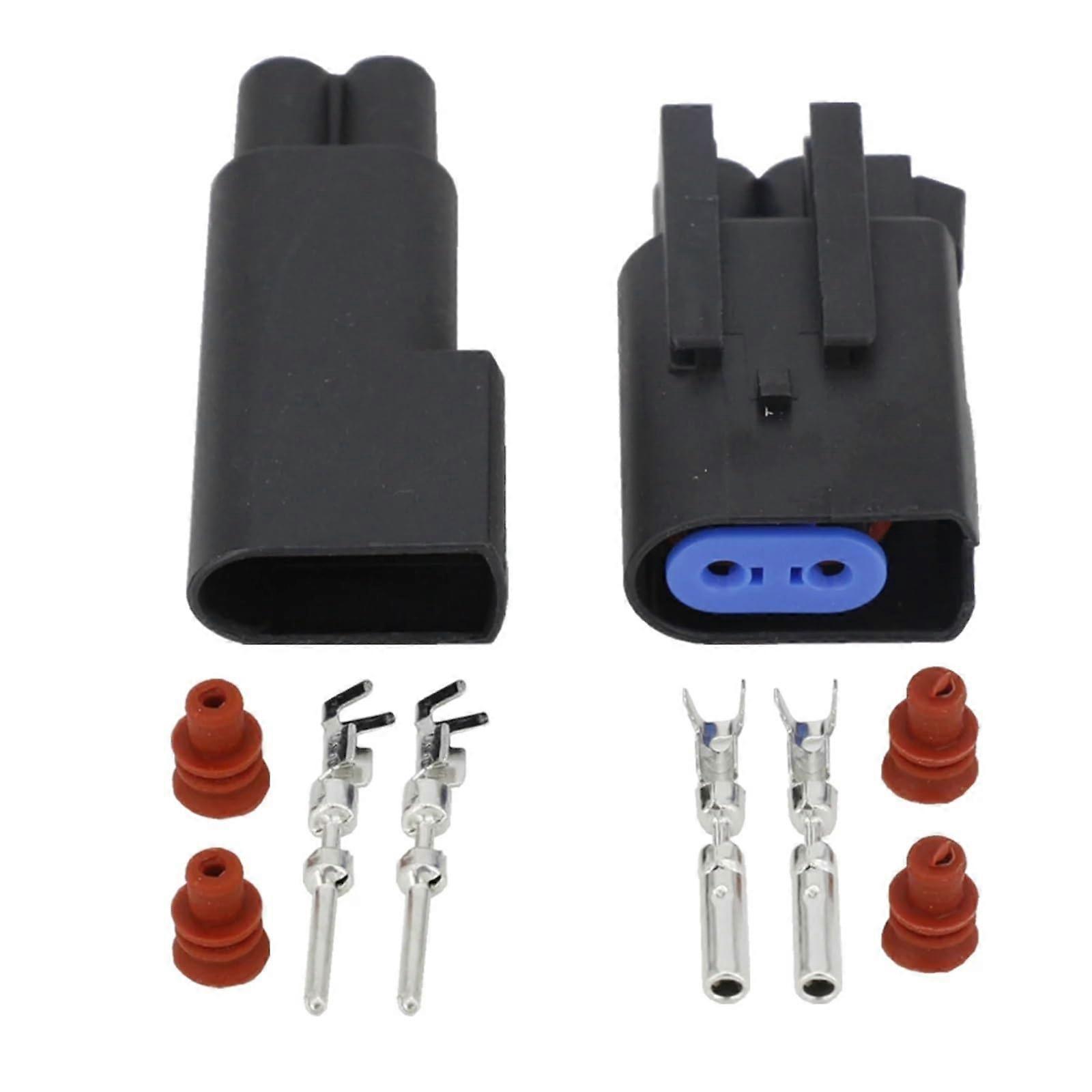 Hengliang Store 2 Pin Automotive Motor Lamp Socket Connector DJ7022Q-1.5-11/21 Wire Harness 5 Sets for Car Engine