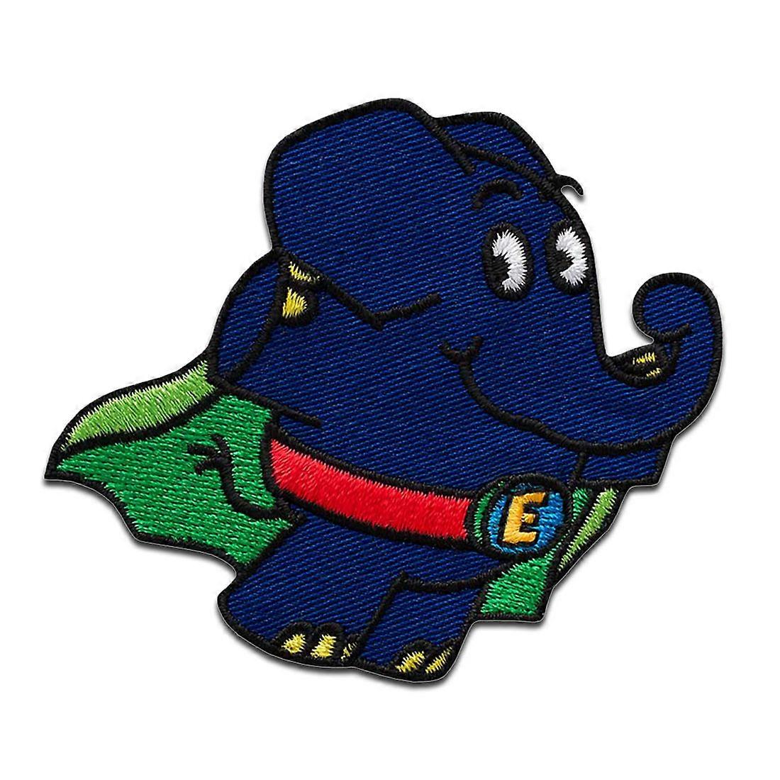 The Mouse Elephant Superhero - patch, iron-on patch, iron-on patch, size: 6.4 x 6.7 cm