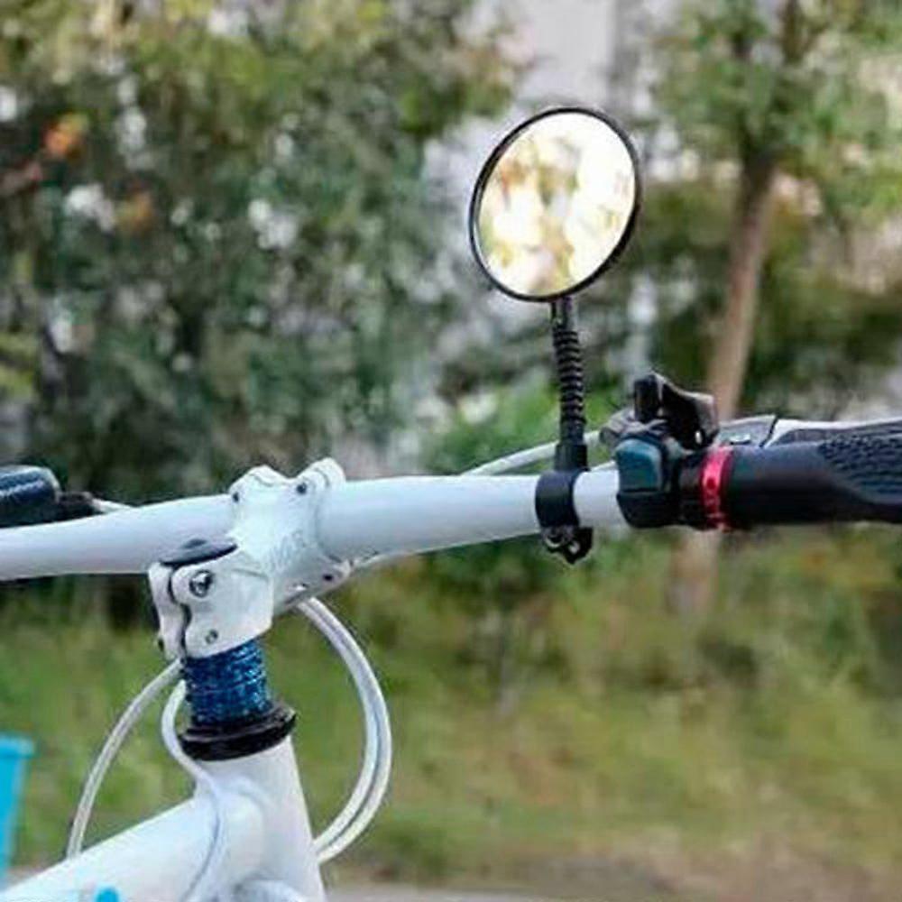 Quality Bike Bicycle Handlebar Flexible Rear Back View Rearview Mirror Black NightSafe